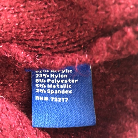 Apt.9 Asymmetrical Hem Metallic Sweater Extra Large - Picture 5 of 8